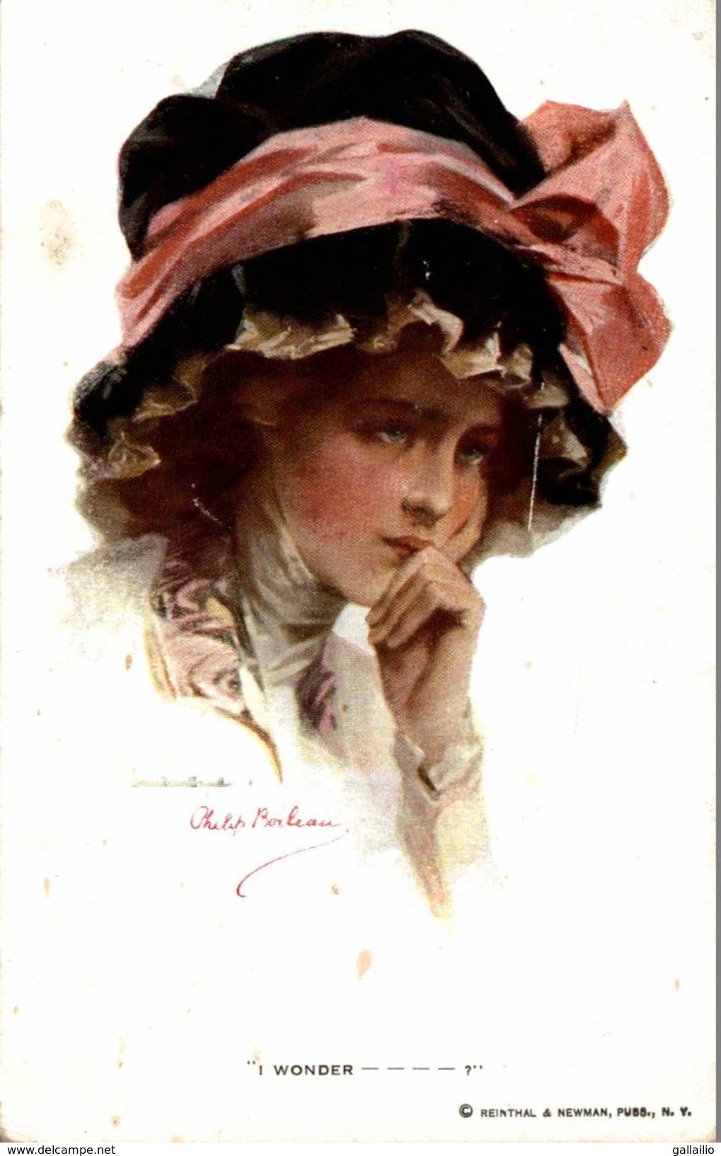 I WONDER ILLUSTRATION SIGNEE BOILEAU - Boileau, Philip