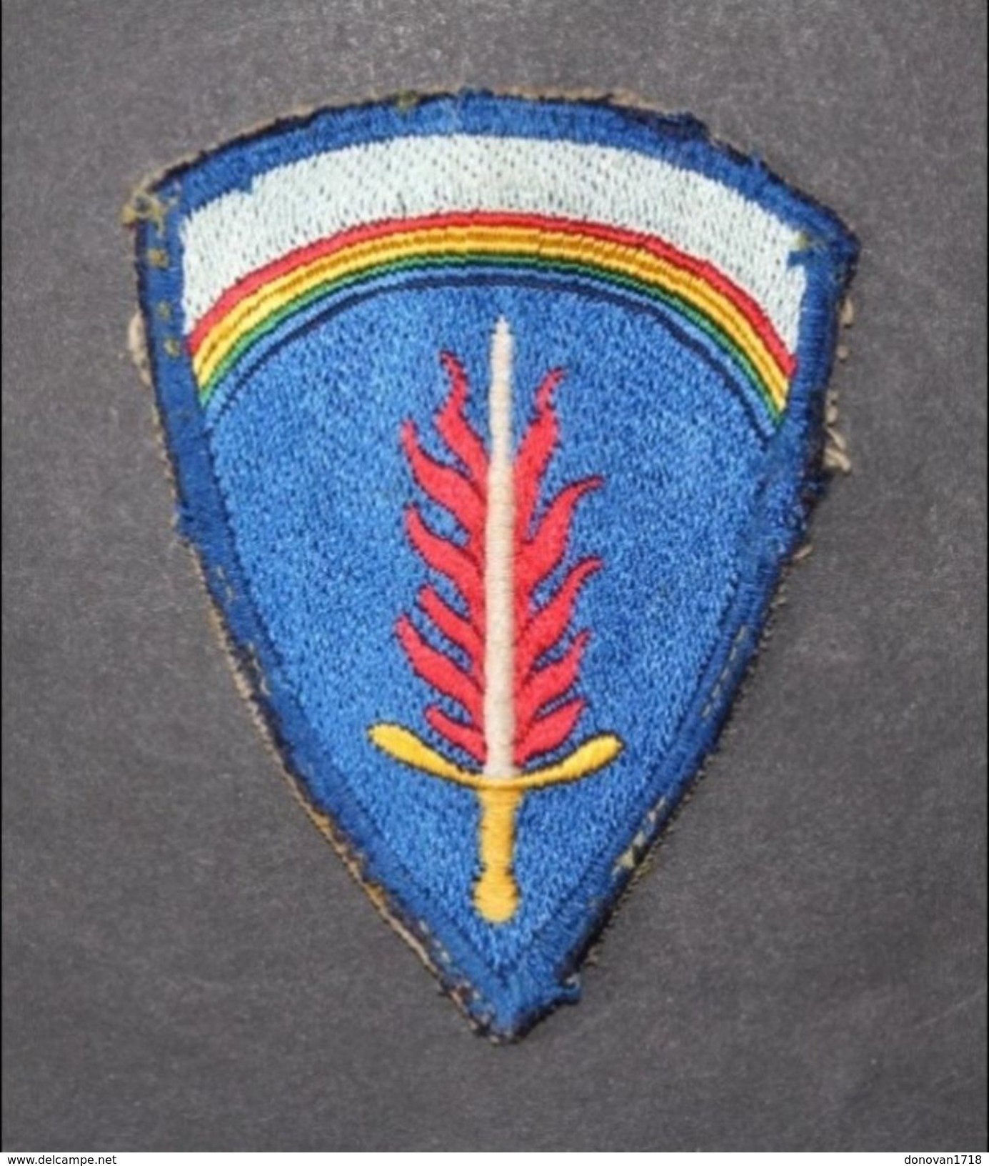 Insigne Tissu Américain American - Gi's Shoulder Patch US WW2 39-45 WWII - SHAEF  European Command - Patches
