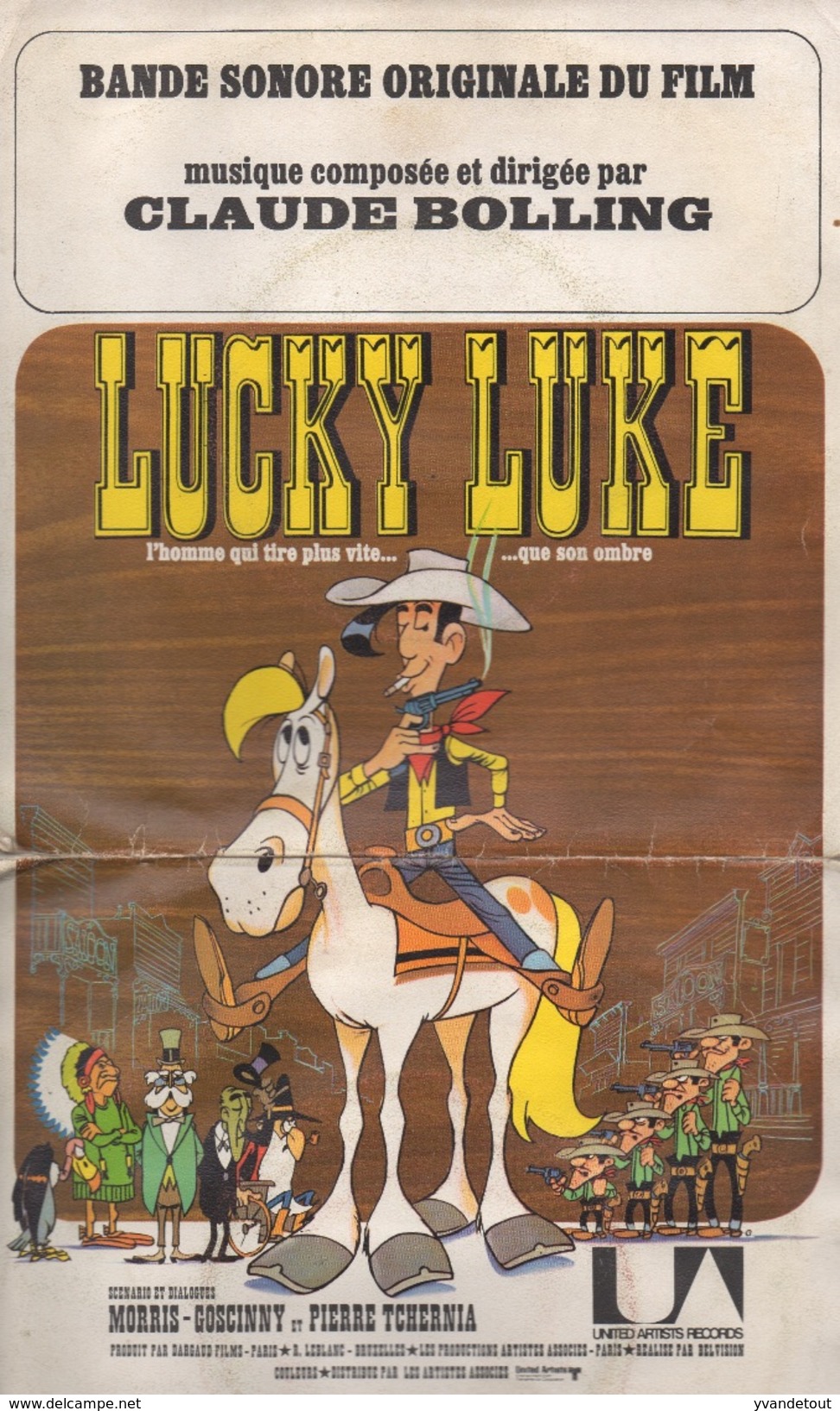 Lucky Luke. Claude Bolling. Bande Sonore Originale Du Film. Morris Goscinny Et Pierre Tchernia. 45T - 45 Toeren - Maxi-Single