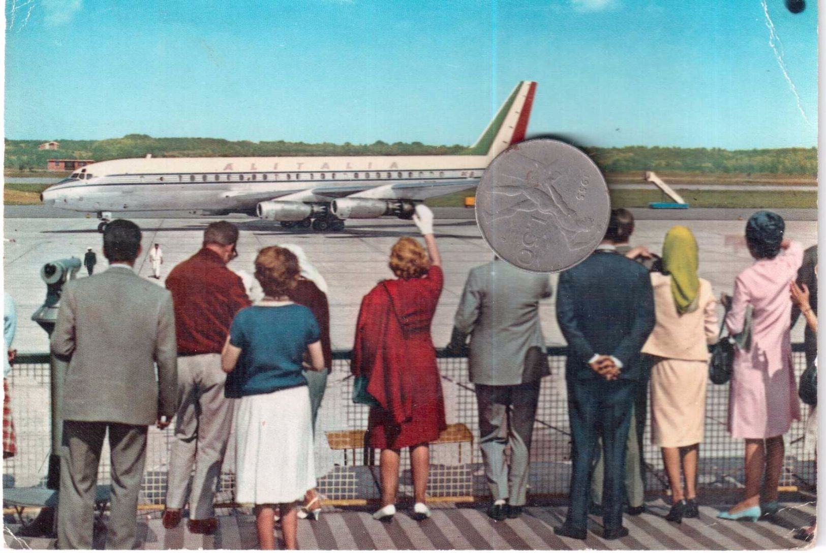 AEROPORTO INTERNAZIONALE DELLA MALPENSA MILANO VIAGGIATA 1963 - Aerodromes