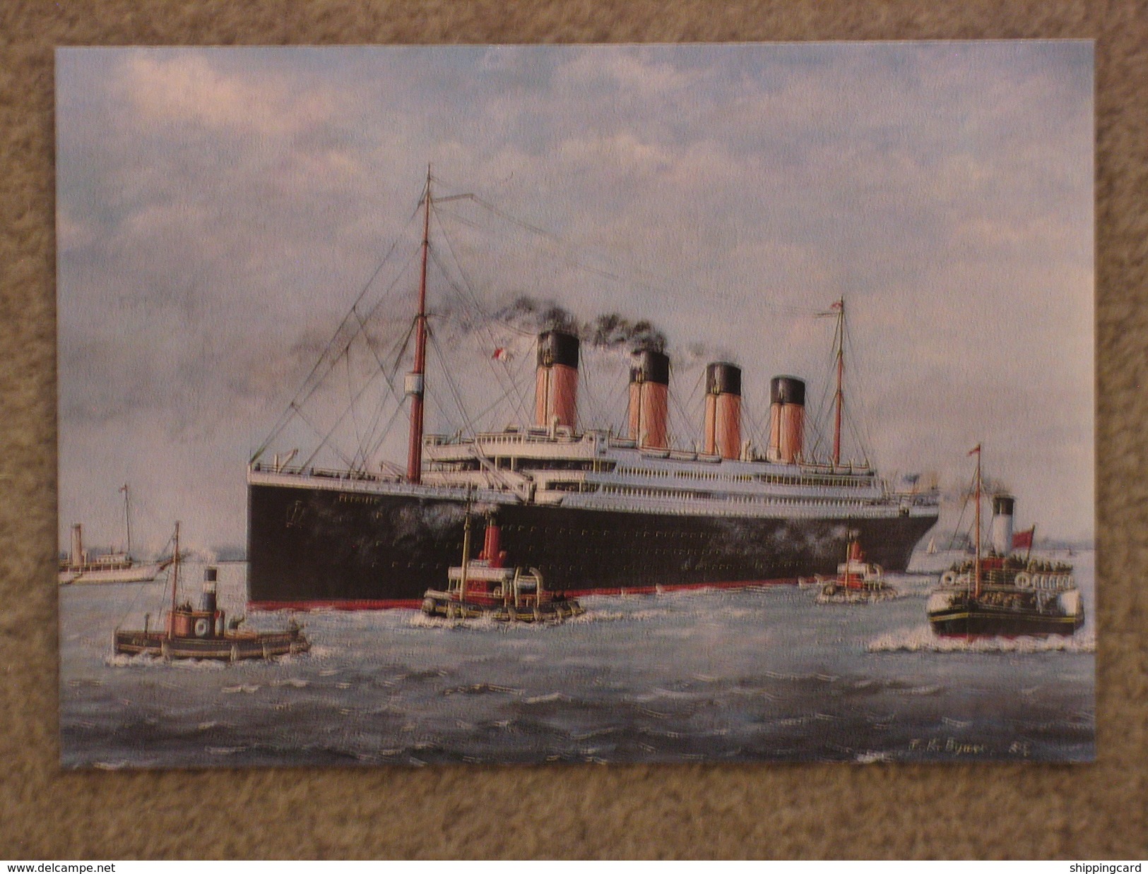 WHITE STAR LINE TITANIC FROM A PAINTING - Steamers