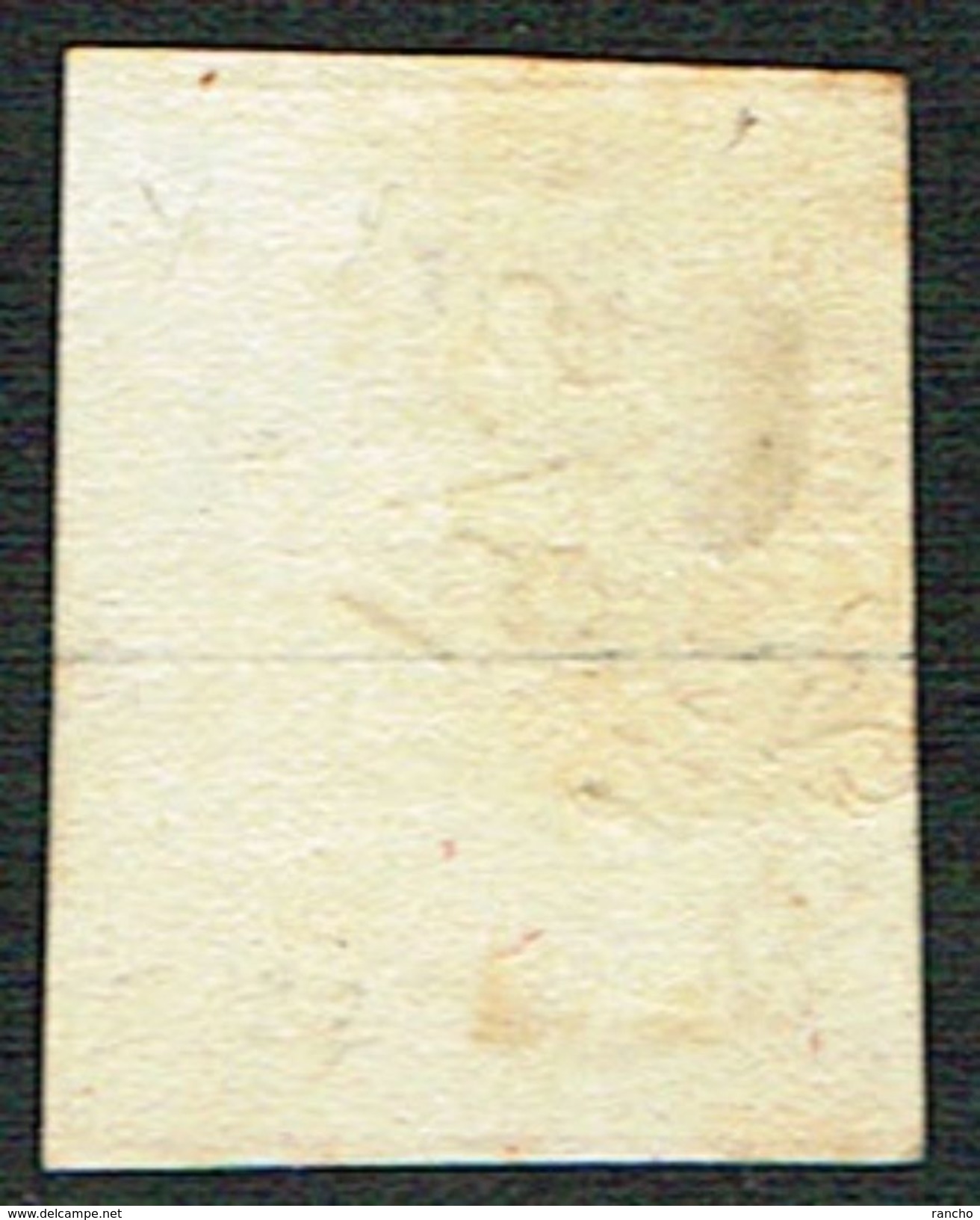 TIMBRE OBLITERE 1857 FIL DE SOIE NOIR C/.S.B.K. Nr:22D. Y&TELLIER Nr:26b. MICHEL Nr:13IIBys. PAPIER MOYEN - Gebraucht