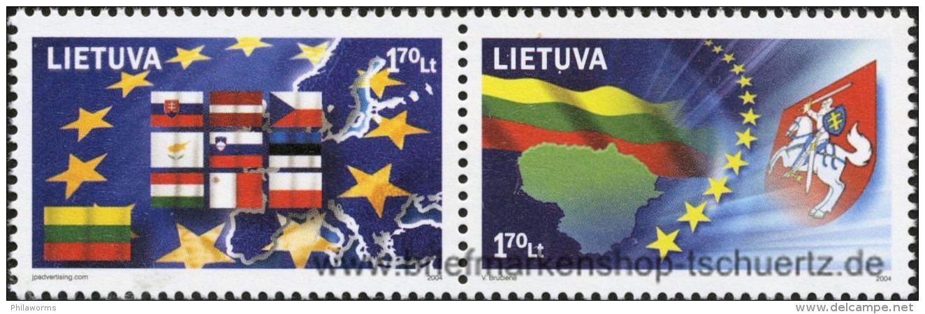 Litauen 2004, Mi. 844-45 ZD ** - Lituania