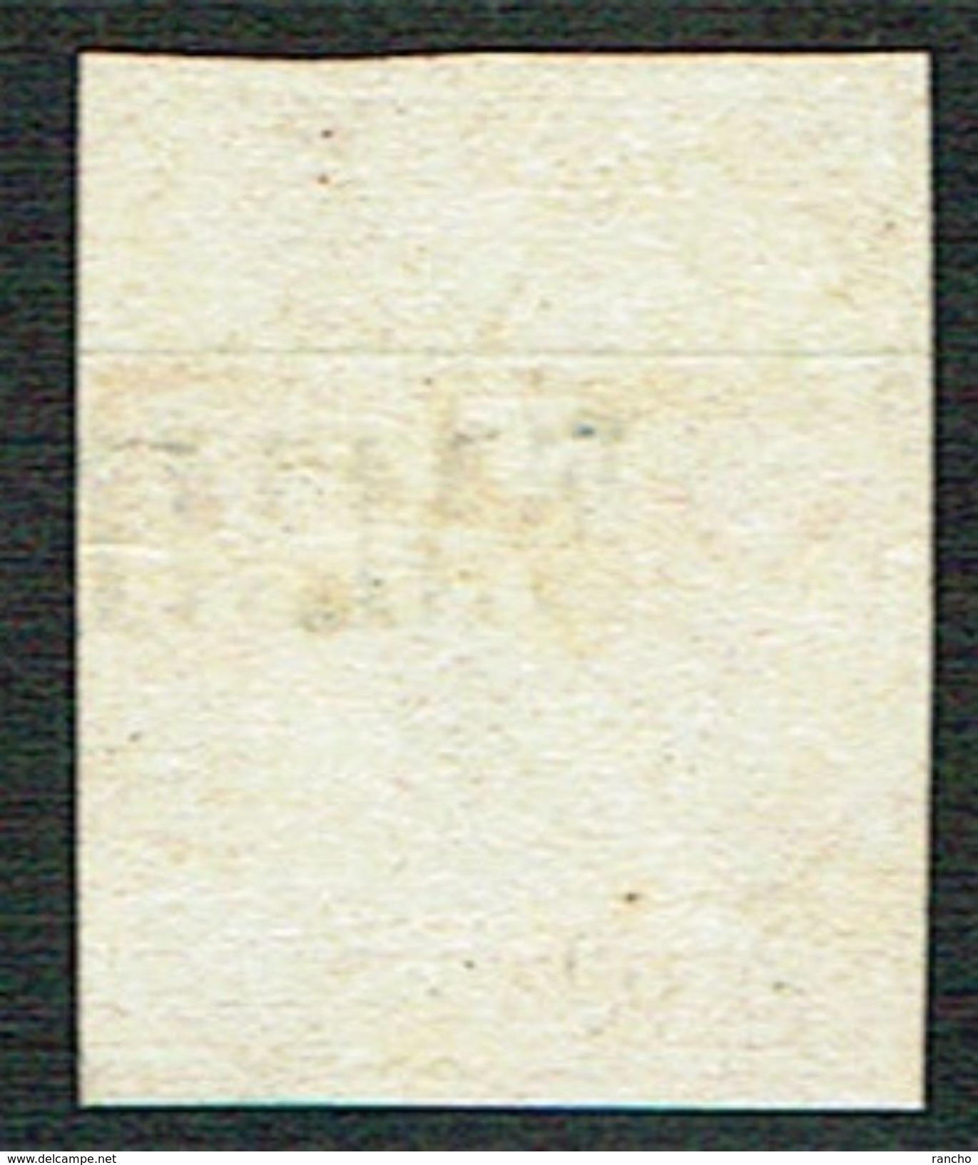 TIMBRE OBLITERE 1857 FIL DE SOIE BLEU C/.S.B.K. Nr:24D. Y&TELLIER Nr:28a. MICHEL Nr:15IIByp. PAPIER MOYEN - Used Stamps