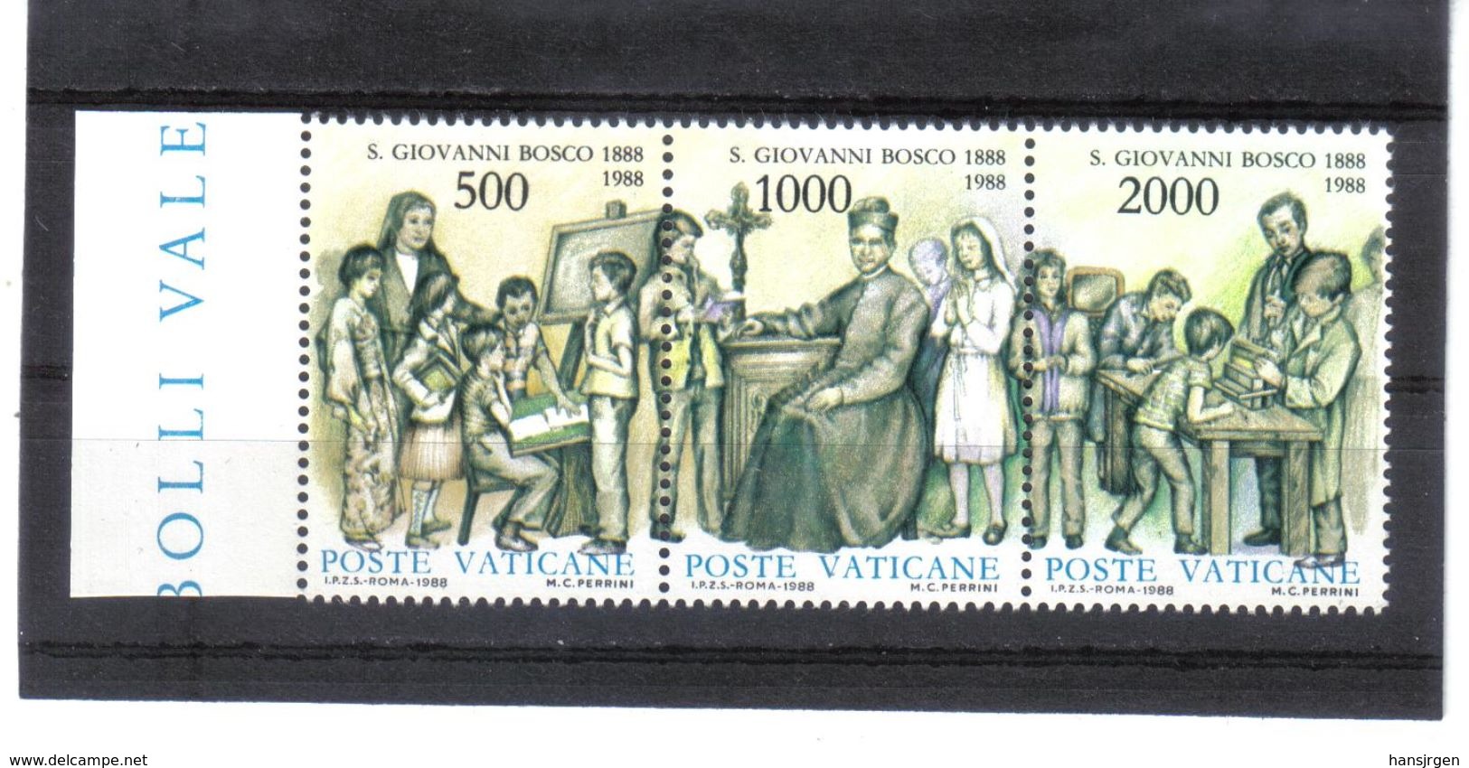 XAX82 VATICAN  1988   MICHL  937/39 ** Postfrischer SATZ SIEHE ABBILDUNG - Ongebruikt