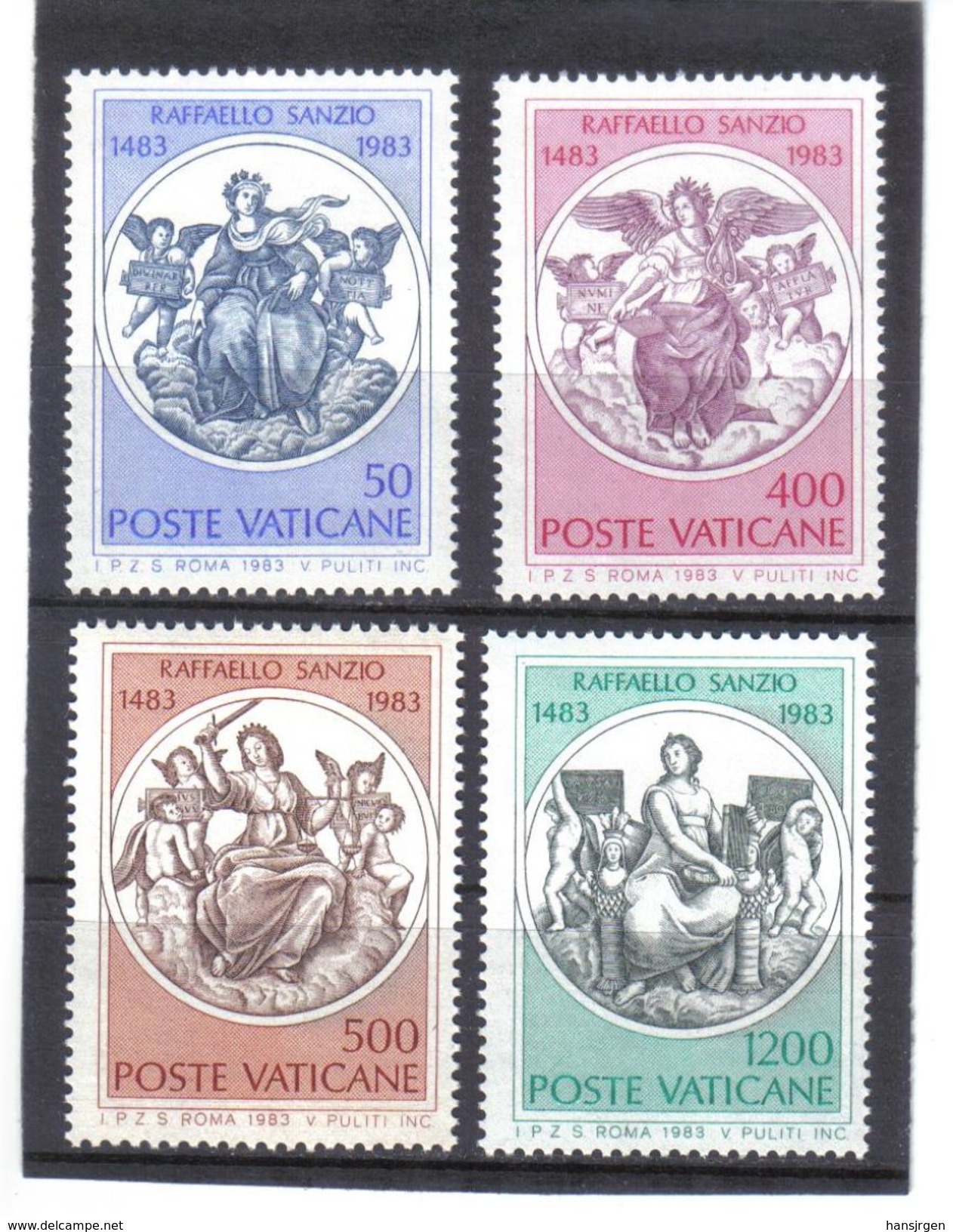 XAX81 VATICAN  1983   MICHL  826/29 ** Postfrischer SATZ SIEHE ABBILDUNG - Unused Stamps