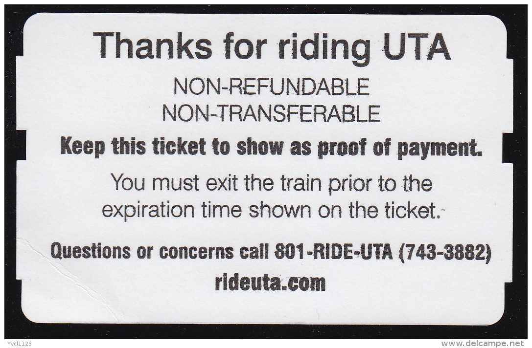 UTA, USA: Streetcar &amp; Buses (*) (TR131) - World