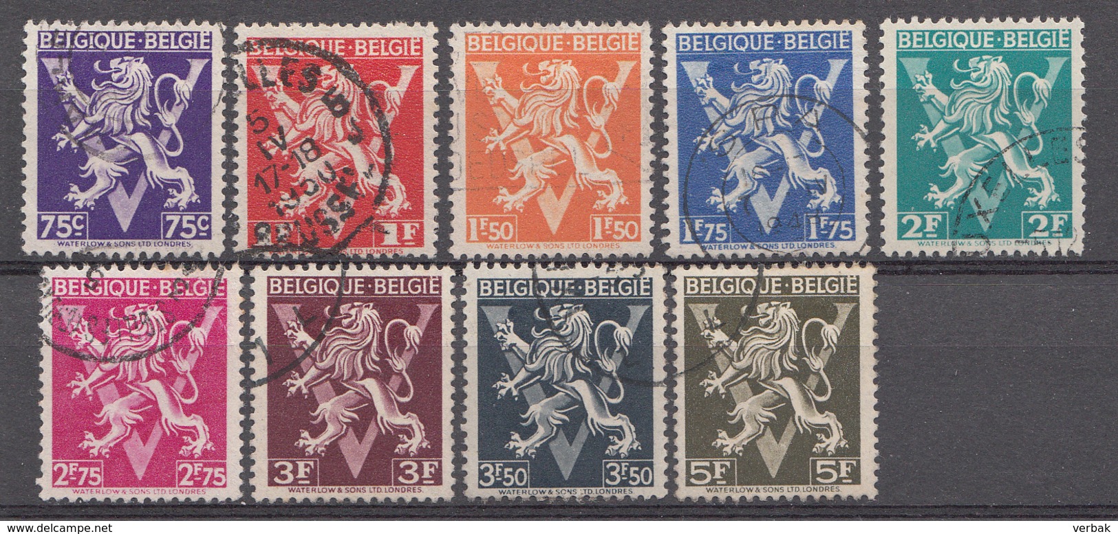 Belqique 1944 Mi.Nr: 697-698-700-701-702-703-704-705-706 Belqique-België  Oblitèré / Used / Gebruikt - Used Stamps