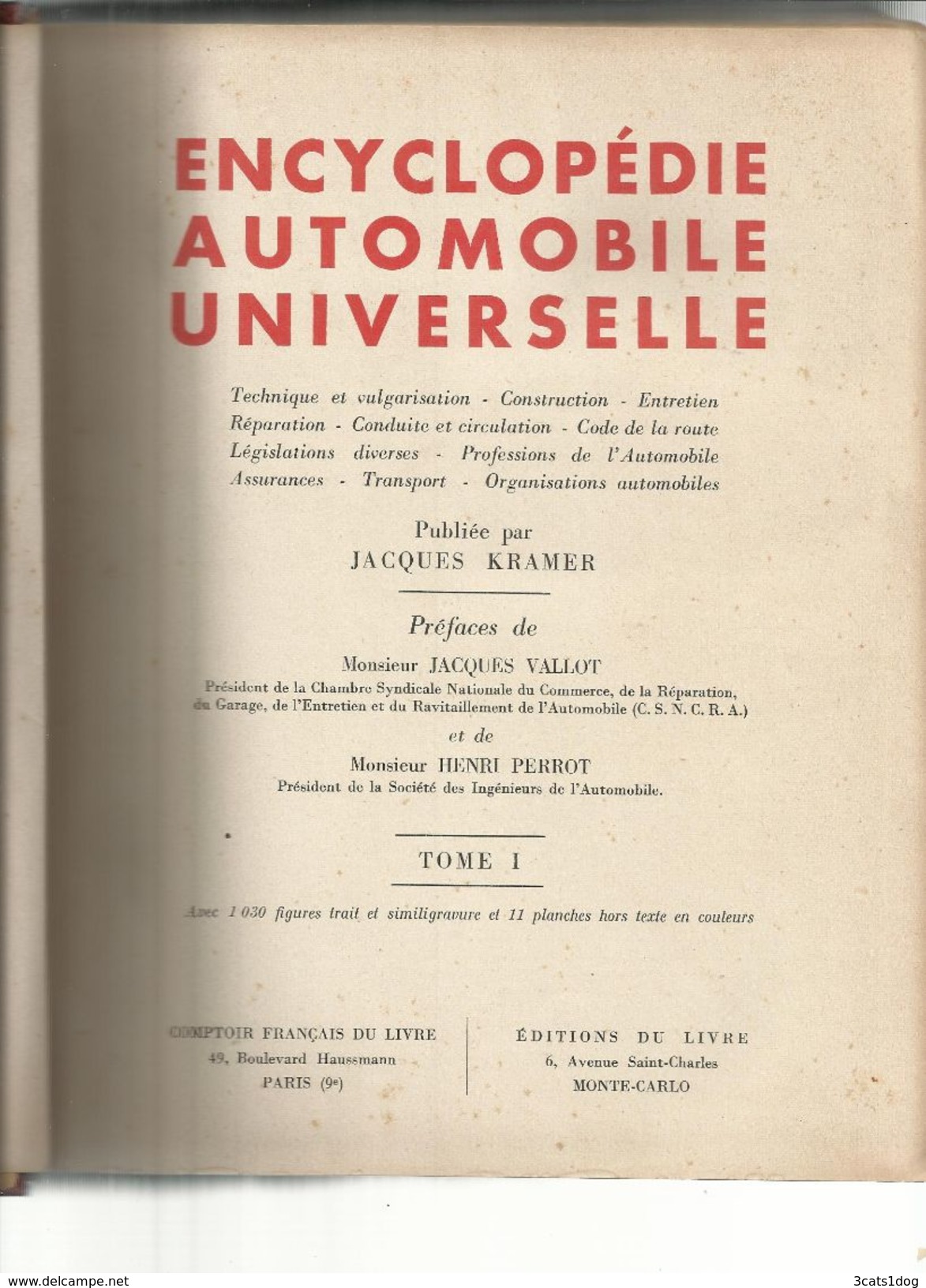 Encyclopédie Automobile Universelle - 1951 (2 Tômes - 1500 Pages) - Encyclopedieën