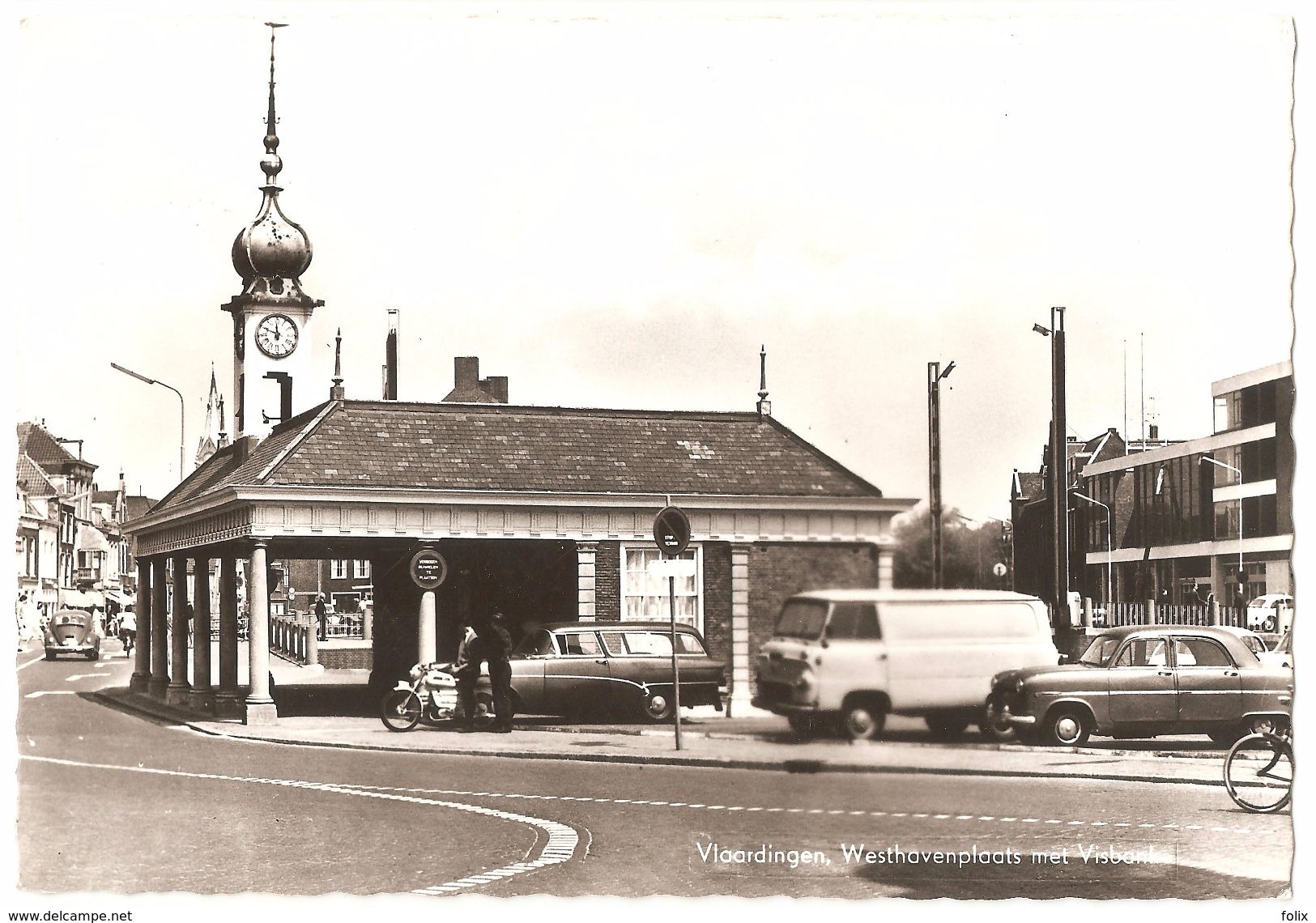 Vlaardingen - Westhavenplaats Met Visbank - Groot Formaat - Oldtimer Volkswegen Kever - 1965 - Vlaardingen