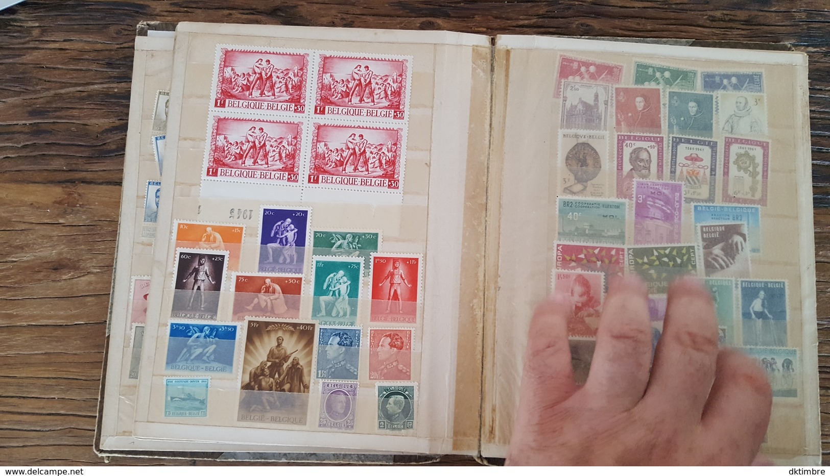 LOT 363835 ALBUM TIMBRE DE BELGIQUE NEUF**/*  PORT A 5 EUROS