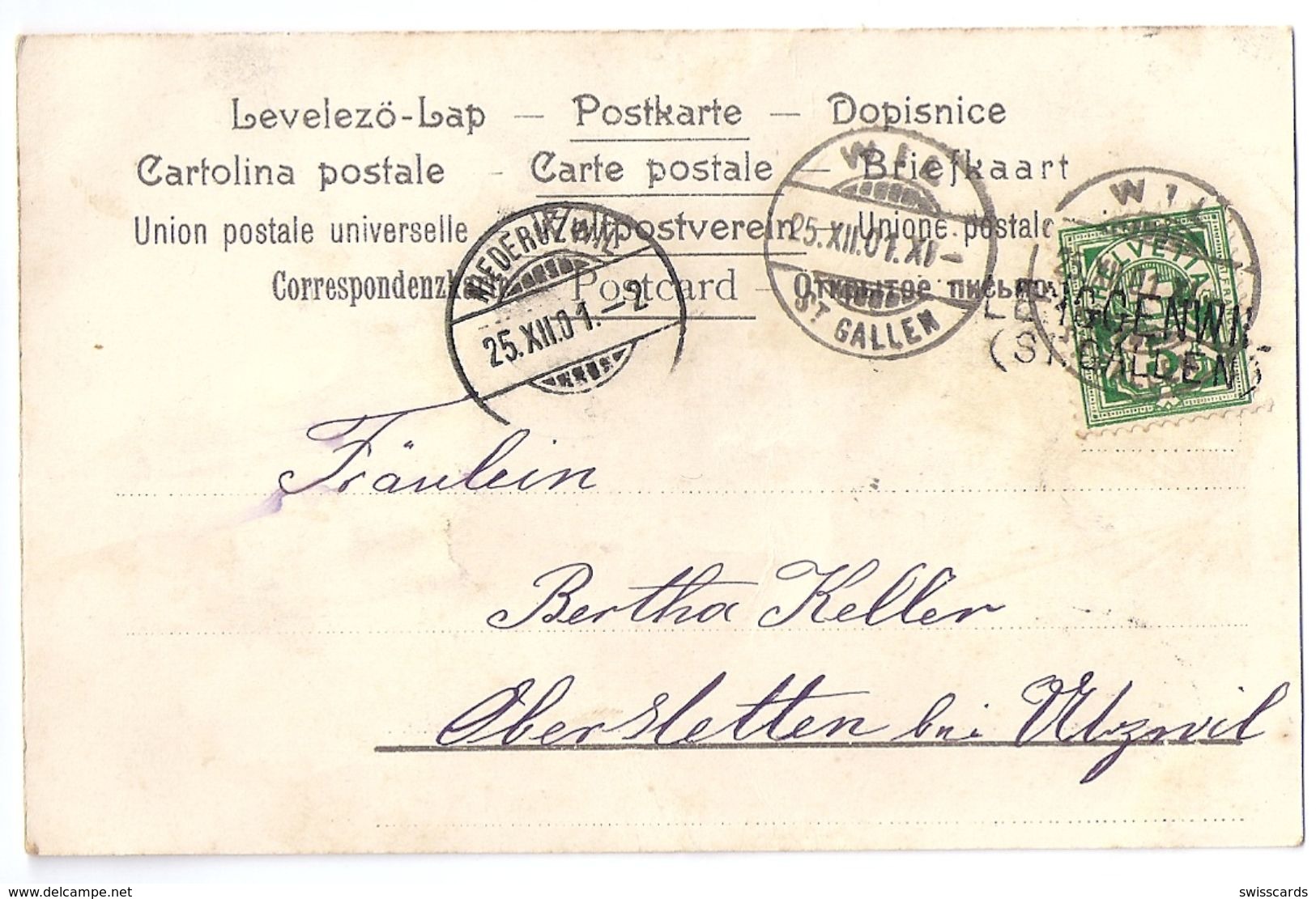 Stabstempel LENGGENWIL (St.Gallen) - Saint-Gall