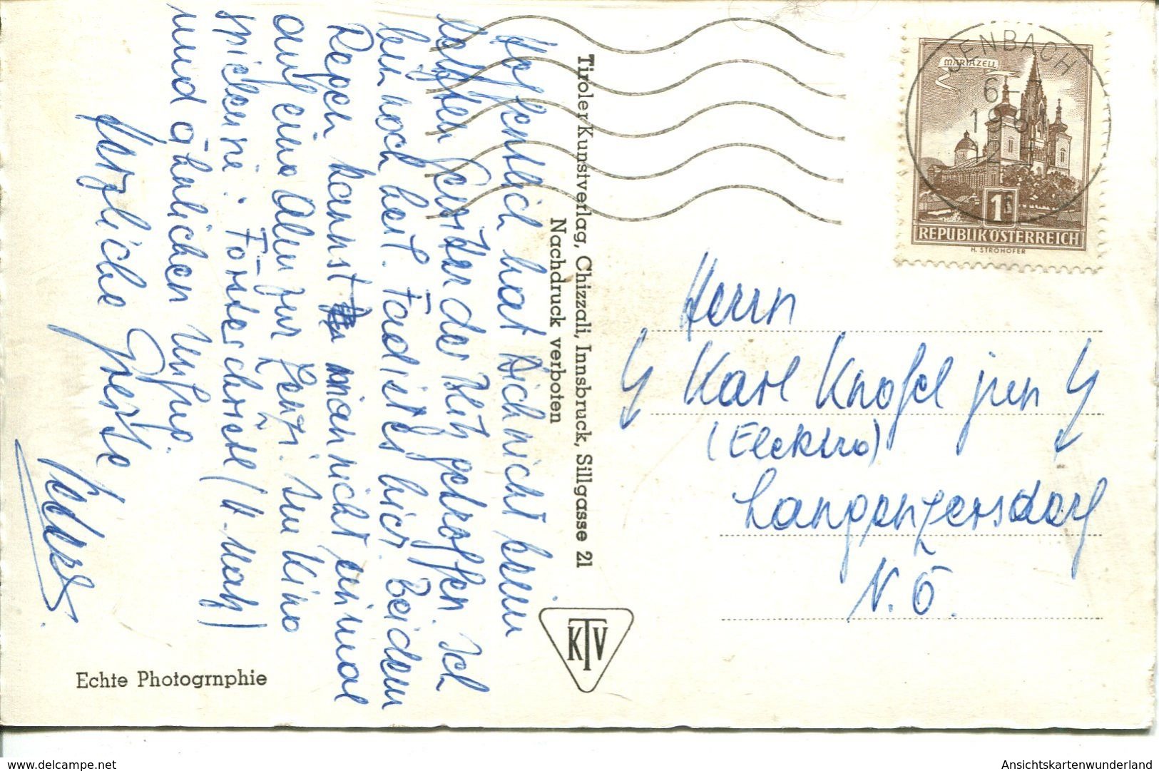 Jenbach Mit Rofangebirge 1961 (001069) - Jenbach