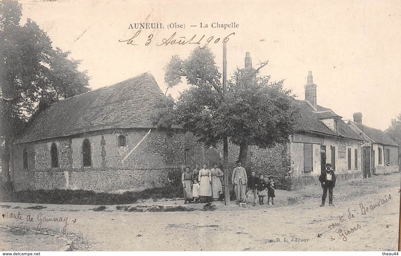 ¤¤  -  AUNEUIL   -  La Chapelle   -  Aubergiste " Vve Pol  Hénoco " - Au Cheval Blanc   -   ¤¤ - Auneuil