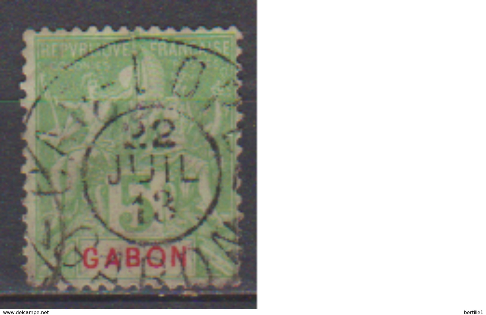 GABON           N°   19    ( 3 )     OBLITERE         ( O 1261 ) - Gebraucht