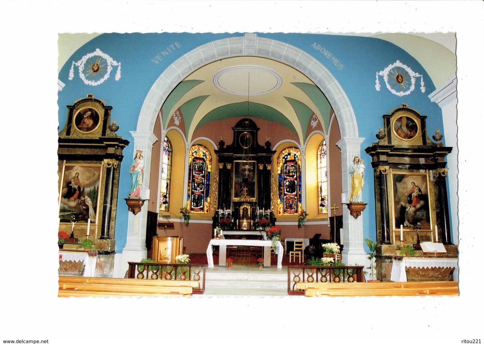 Suisse - AUTIGNY (F.R)  - Intérieur De L'église - Le CHOEUR - 2004 - Statue Saint JOSEPH Sainte MARIE - Sonstige & Ohne Zuordnung