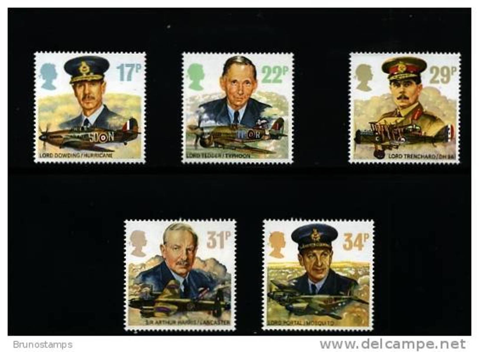 GREAT BRITAIN - 1986  ROYAL AIR FORCE  SET  MINT NH - Nuovi