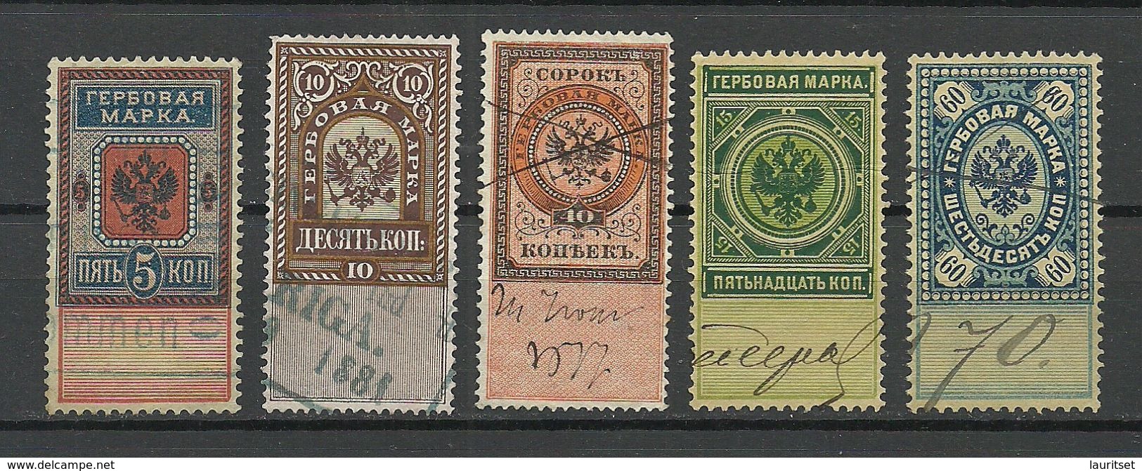 RUSSLAND RUSSIA Revenue Tax Steuermarken O - Fiscaux