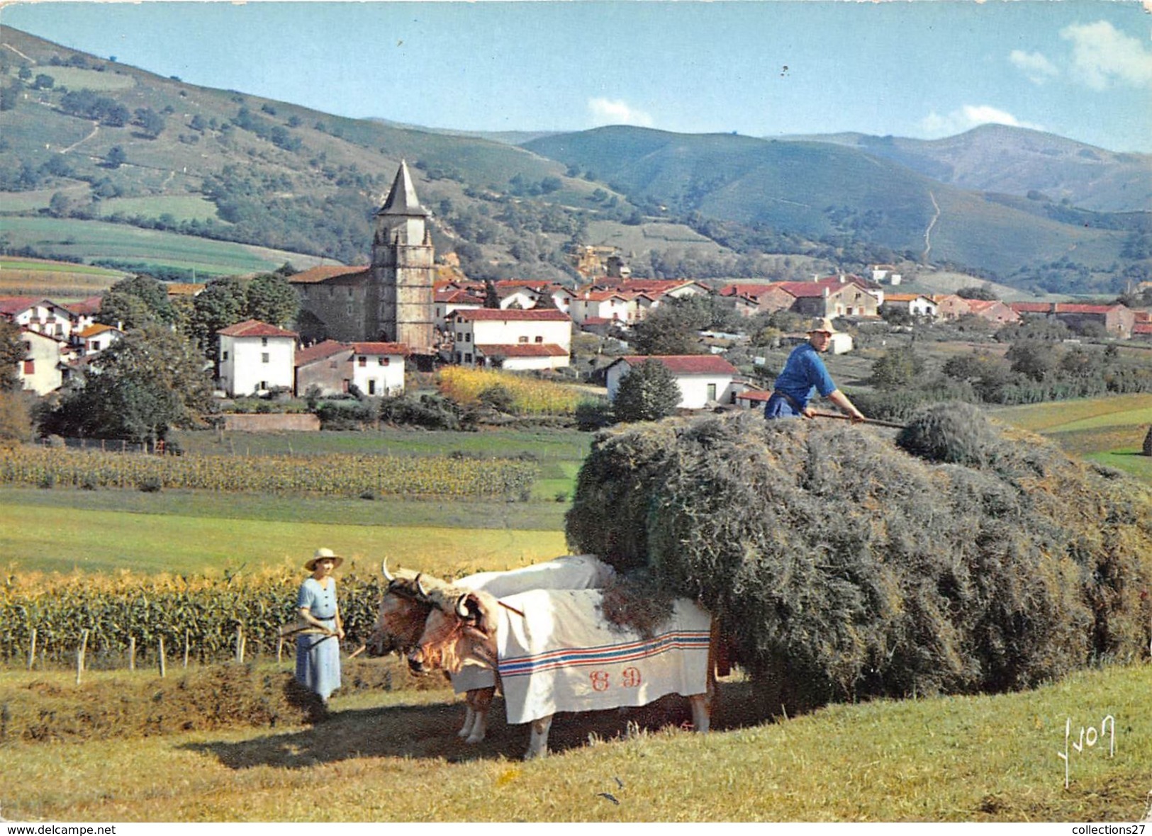 64-AÏNHOA- VILLAGE TYPE DU PAYS BASQUE - Ainhoa