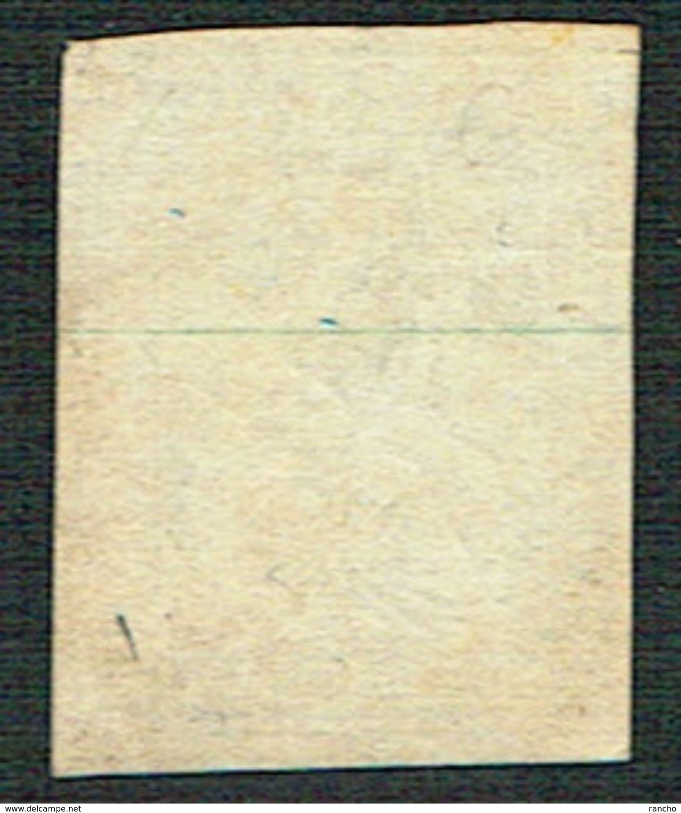 TIMBRE OBLITERE 1859 FIL DE SOIE VERT C/.S.B.K. Nr:23G. Y&TELLIER Nr:27. MICHEL Nr:14IIBym. PAPIER EPAIS. - Gebraucht