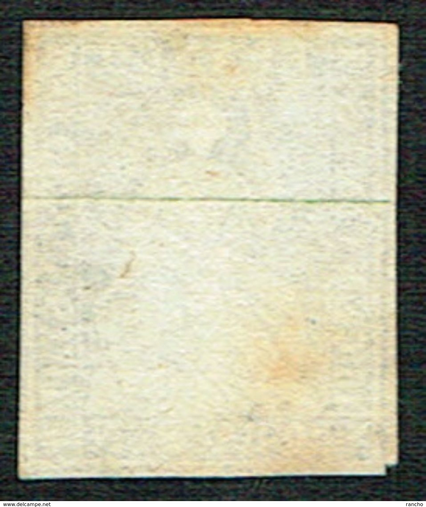 TIMBRE OBLITERE 1859 FIL DE SOIE VERT C/.S.B.K. Nr:23G. Y&TELLIER Nr:27. MICHEL Nr:14IIBym. PAPIER EPAIS. - Used Stamps