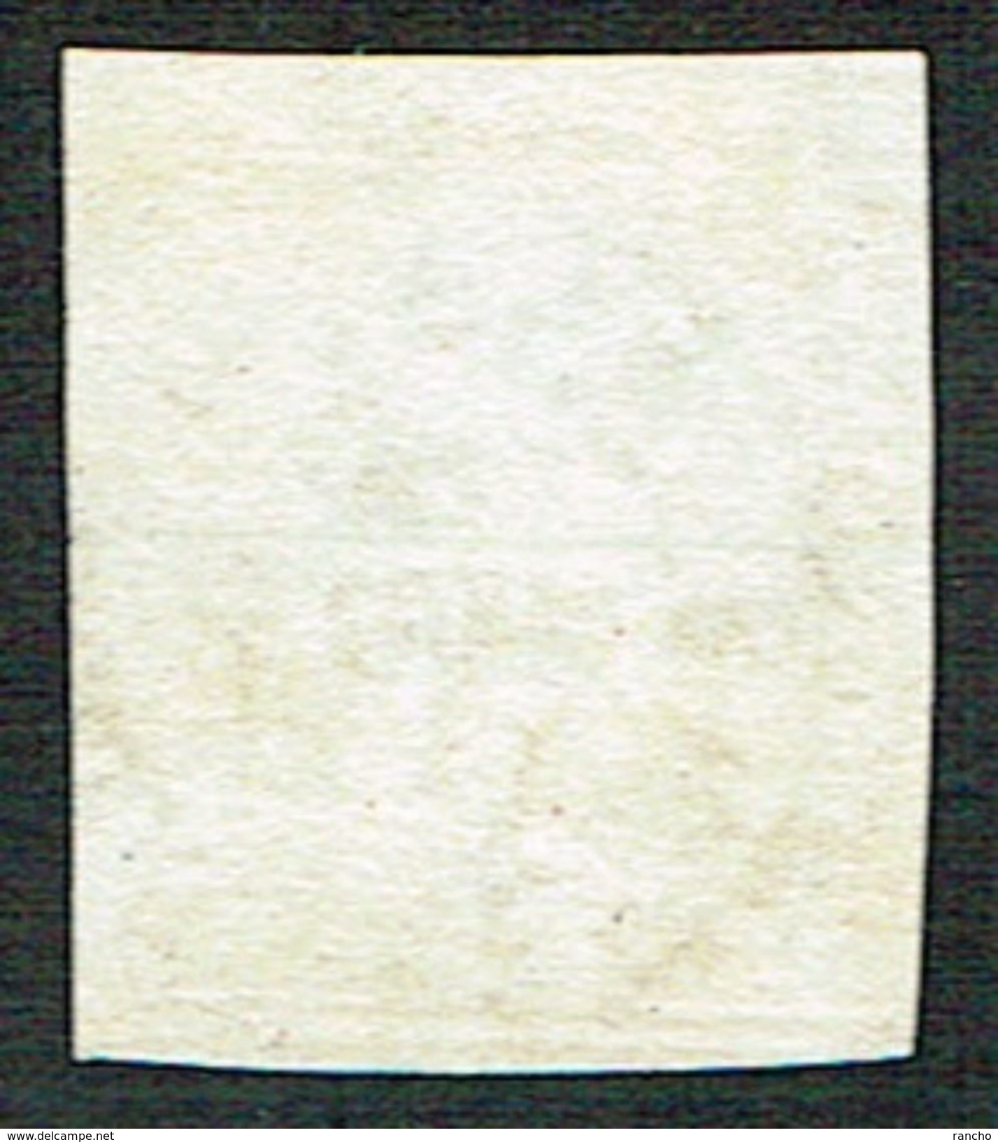 TIMBRE OBLITERE 1860 FIL DE SOIE VERT C/.S.B.K. Nr:24G. Y&TELLIER Nr:28. MICHEL Nr:15IIBym. PAPIER EPAIS. - Usados