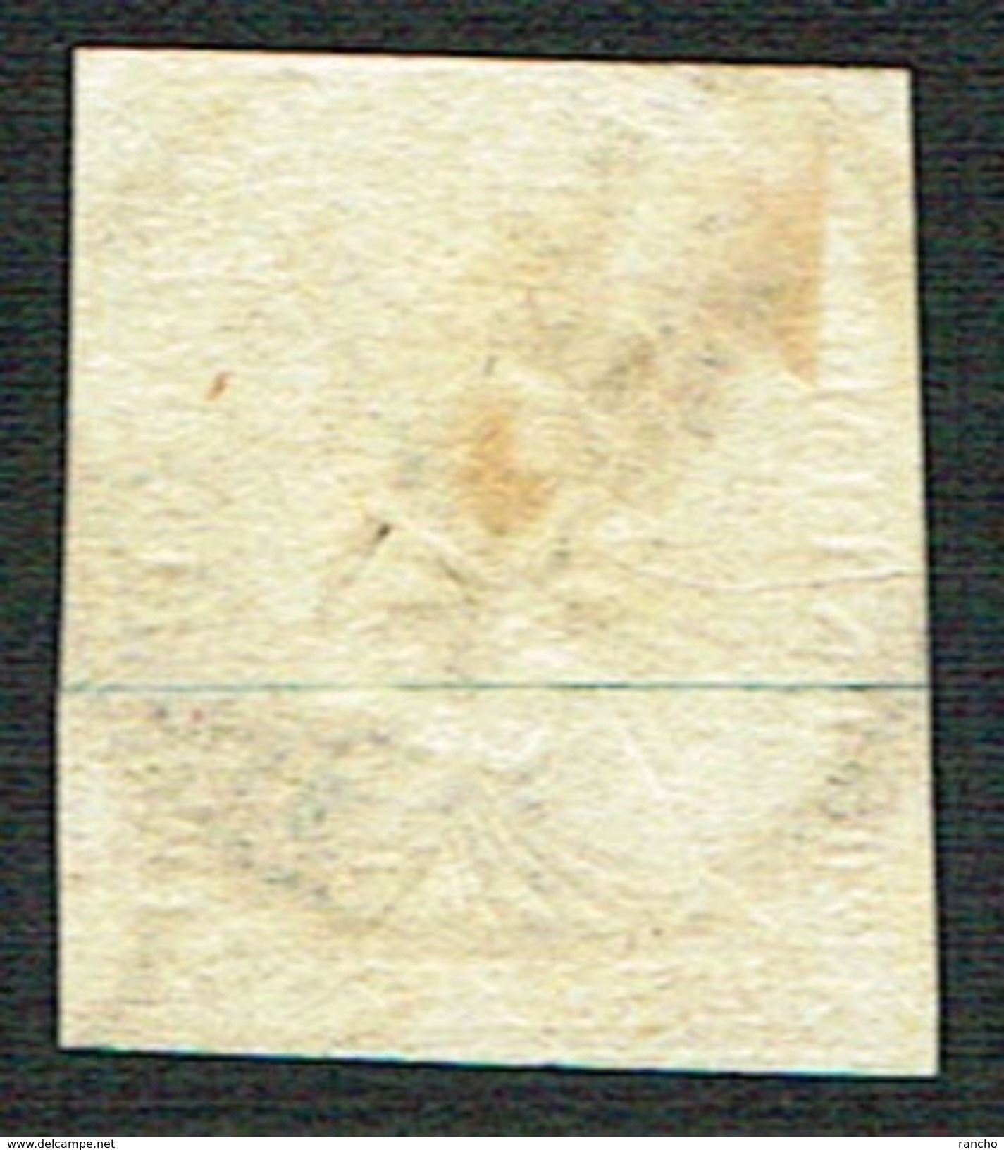 TIMBRE OBLITERE 1860 FIL DE SOIE VERT C/.S.B.K. Nr:25G. Y&TELLIER Nr:29. MICHEL Nr:16IIBym. PAPIER EPAIS. - Used Stamps