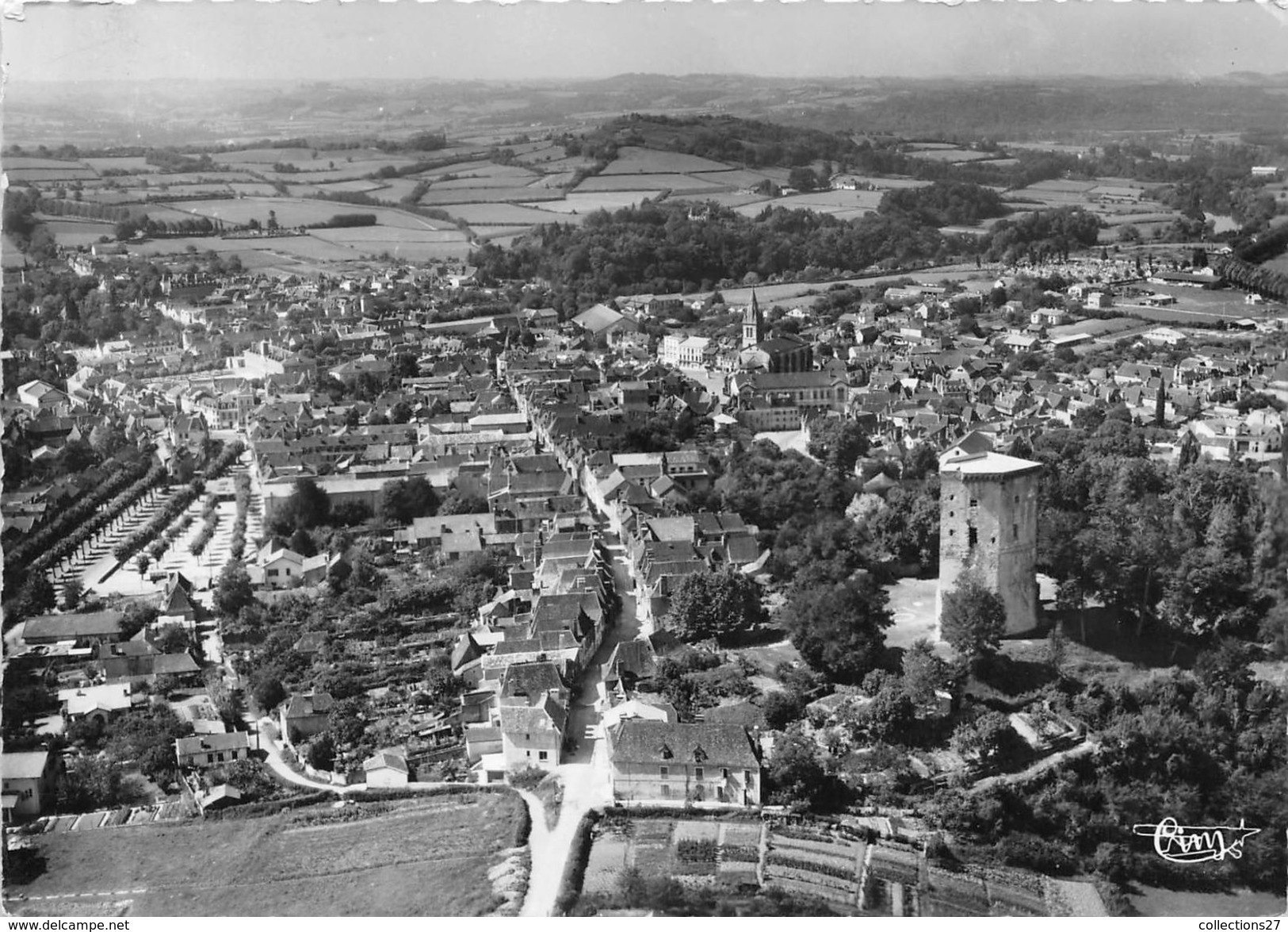 64-ORTHEZ- VUE AERIENNE, , LA TOUR DE MONCADE - Orthez