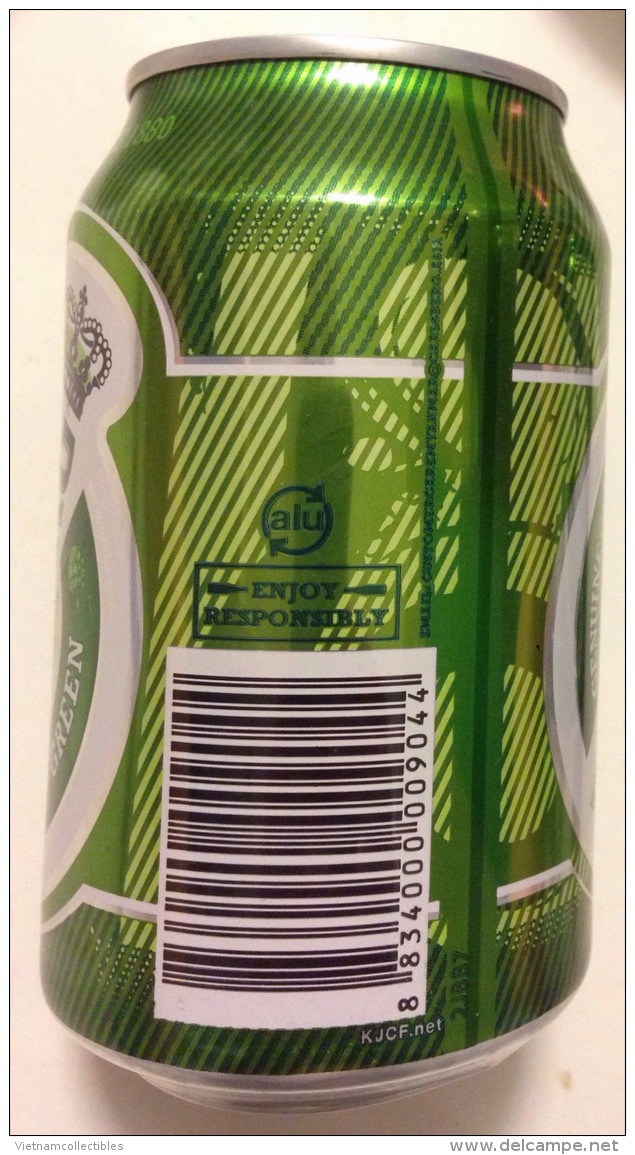 Tuborg Myanmar Burma Empty 330ml Beer Can / Opened By 2 Holes At Bottom - Cans