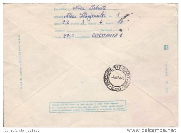 63656- BUCHAREST- MAGURELE HOTEL, CAR, TOURISM, COVER STATIONERY, 1996, ROMANIA - Hotel- & Gaststättengewerbe