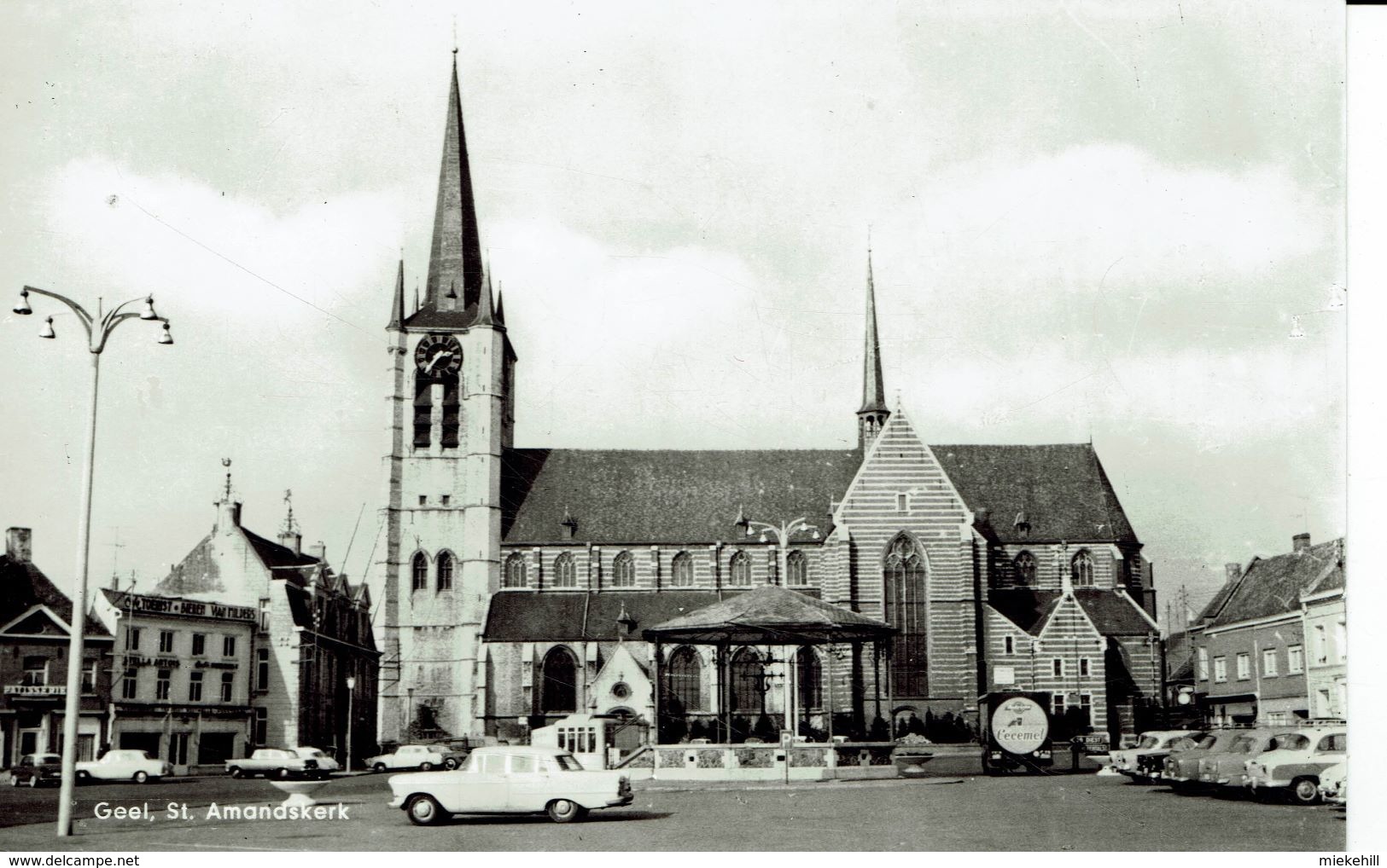 GEEL-St-AMANDSKERK-FRITUUR-BARAQUE FRITES-camion Cecemel-kiosque à Musique-automobiles - Geel