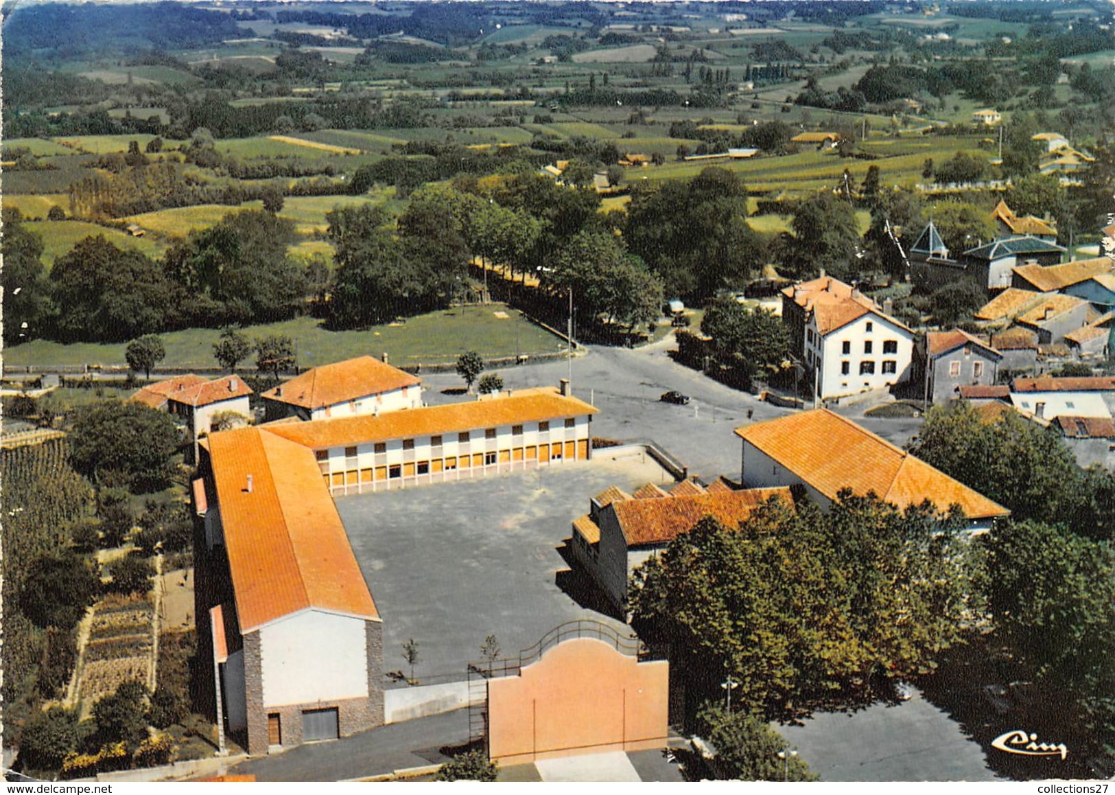 64-BIDACHE- VUE AERIENNE , LE COLLEGE - Bidache