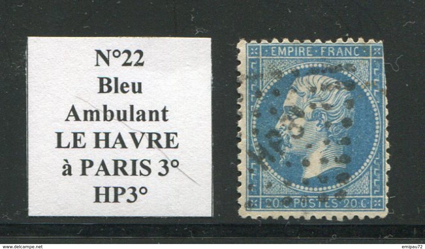 FRANCE- Y&T N°22- Ambulant HP3° - Autres & Non Classés