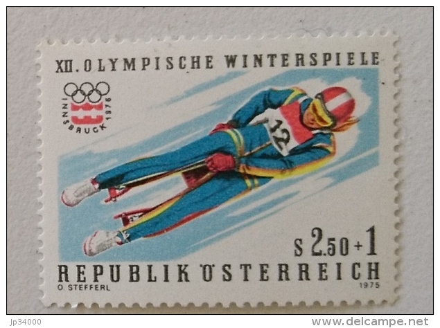AUTRICHE Bobsleigh, Jeux Olympiques INNSBRUCK 1976. 1 Valeur ** MNH - Winter 1976: Innsbruck