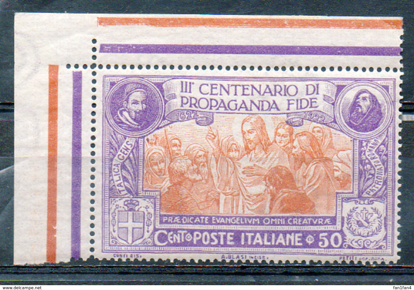 ITALIE (Royaume) - 1923 - N° 126 - 50 C. Violet - (Saint François D'Assise) - Neufs