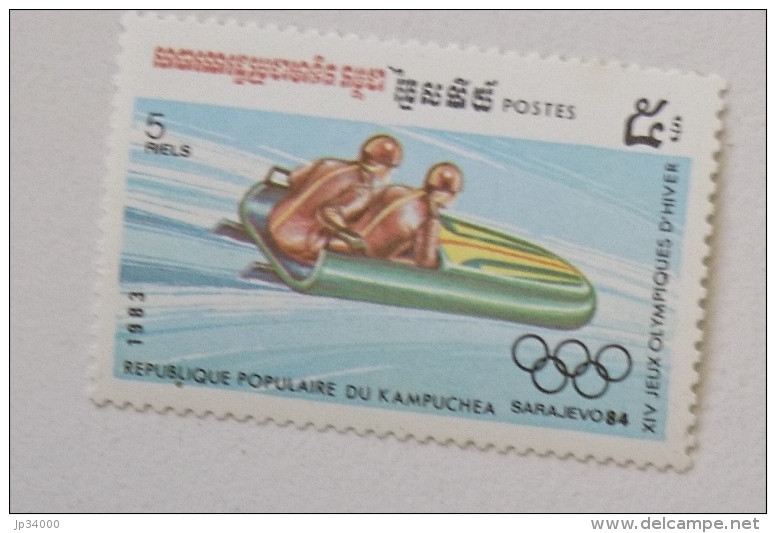 KAMPUCHEA BOBSLEIGH. 1 Valeur ** MNH Jeux Olympiques 84. SARAJEVO. - Winter 1984: Sarajevo