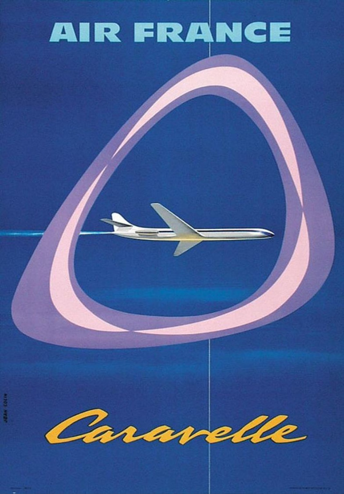 Air France Caravelle 1959 - Postcard - Poster Reproduction - Publicité