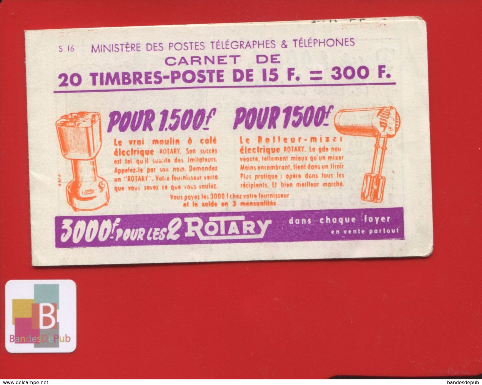 886 C 14 CARNET PUB COMPLET MARIANNE GANDON SERIE 16  ROTARY EXCEL BIC Pernet Ducher  Appareil Photo D Assas - Autres & Non Classés