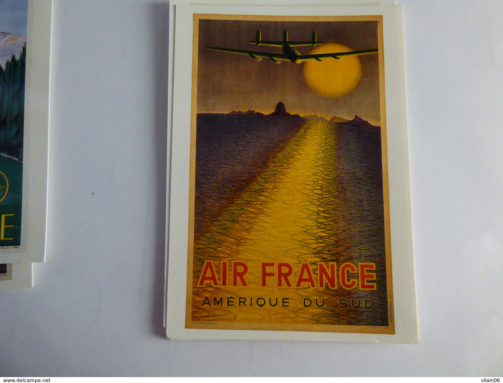 AIR FRANCE  /   REPRODUCTIN D AFFICHE EN CARTE POSTALE   AMERIQUE DU SUD - 1946-....: Ere Moderne