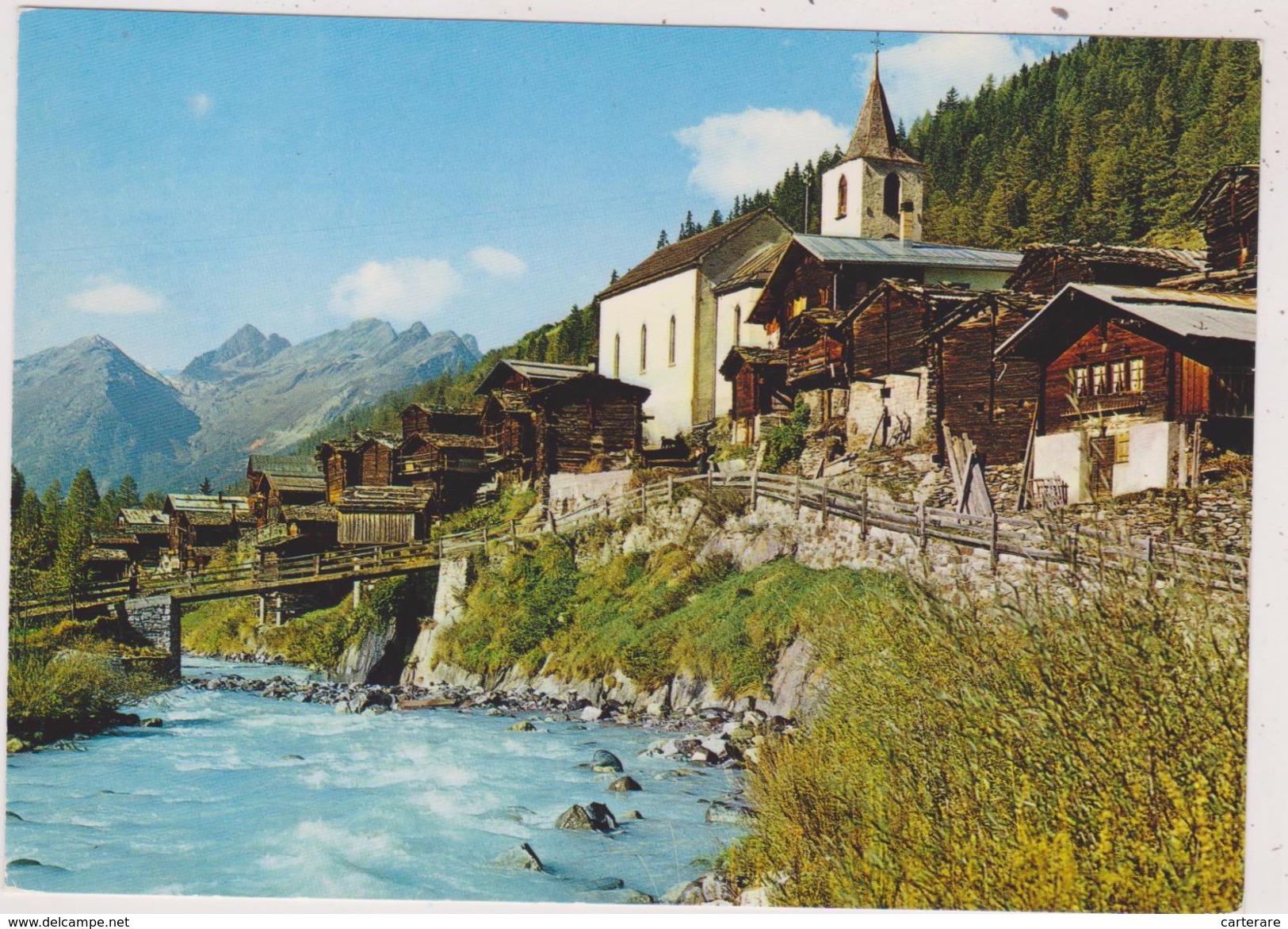 SUISSE,SCHWEIZ,SVIZZERA,SWITZERLAND,HELVETIA,SWISS ,BLATTEN, Il Y A 40 ANS,VALAIS,RAROGNE OCCIDENTAL,LOTSCHENTAL - Blatten