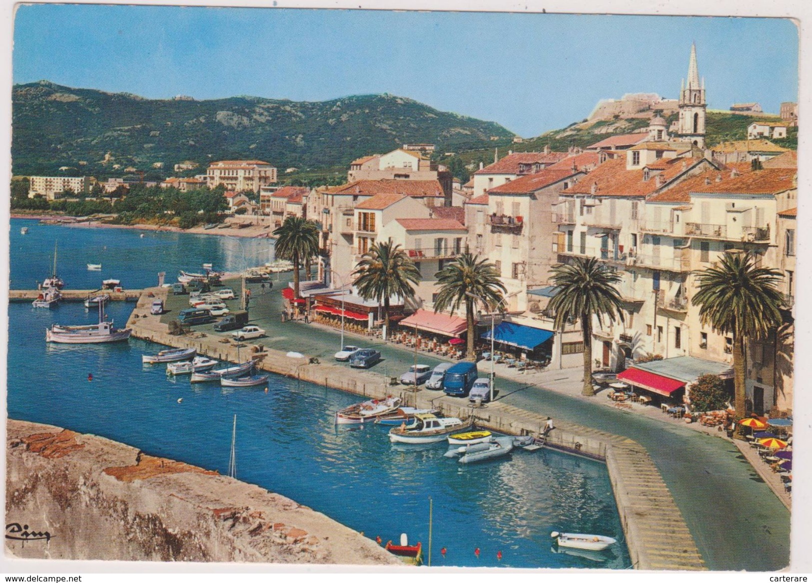 HAUTE CORSE,CALVI,BALAGNE,VILLE DE RESISTANT ANTI FASCISTE,PENDANT LA GUERRE,VUE IL Y A 42 ANS,PORT,BAR,CABARET - Calvi