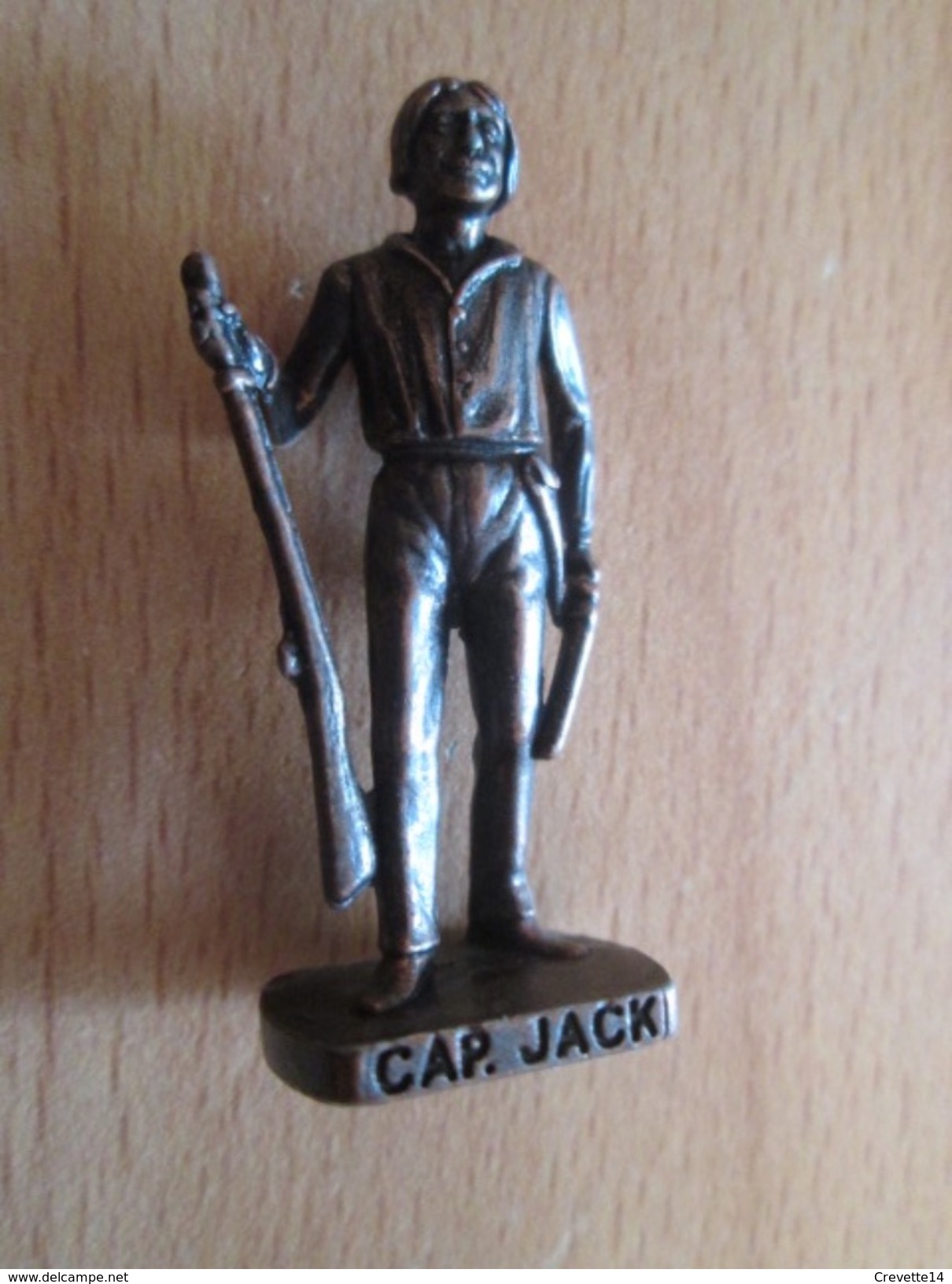 Figurine KINDER MONOBLOC METAL /  WESTERN INDIEN CAP. JACK SCAME - Metallfiguren