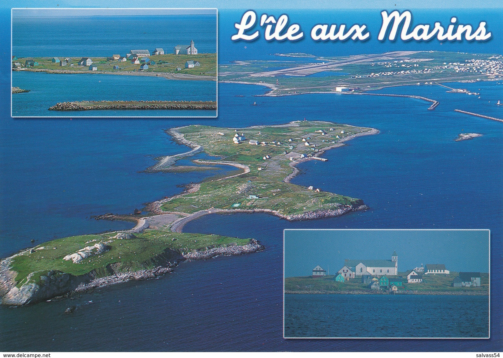 SAINT-PIERRE-ET-MIQUELON : L'ile Aux Marins : Vue Aérienne - Saint-Pierre-et-Miquelon