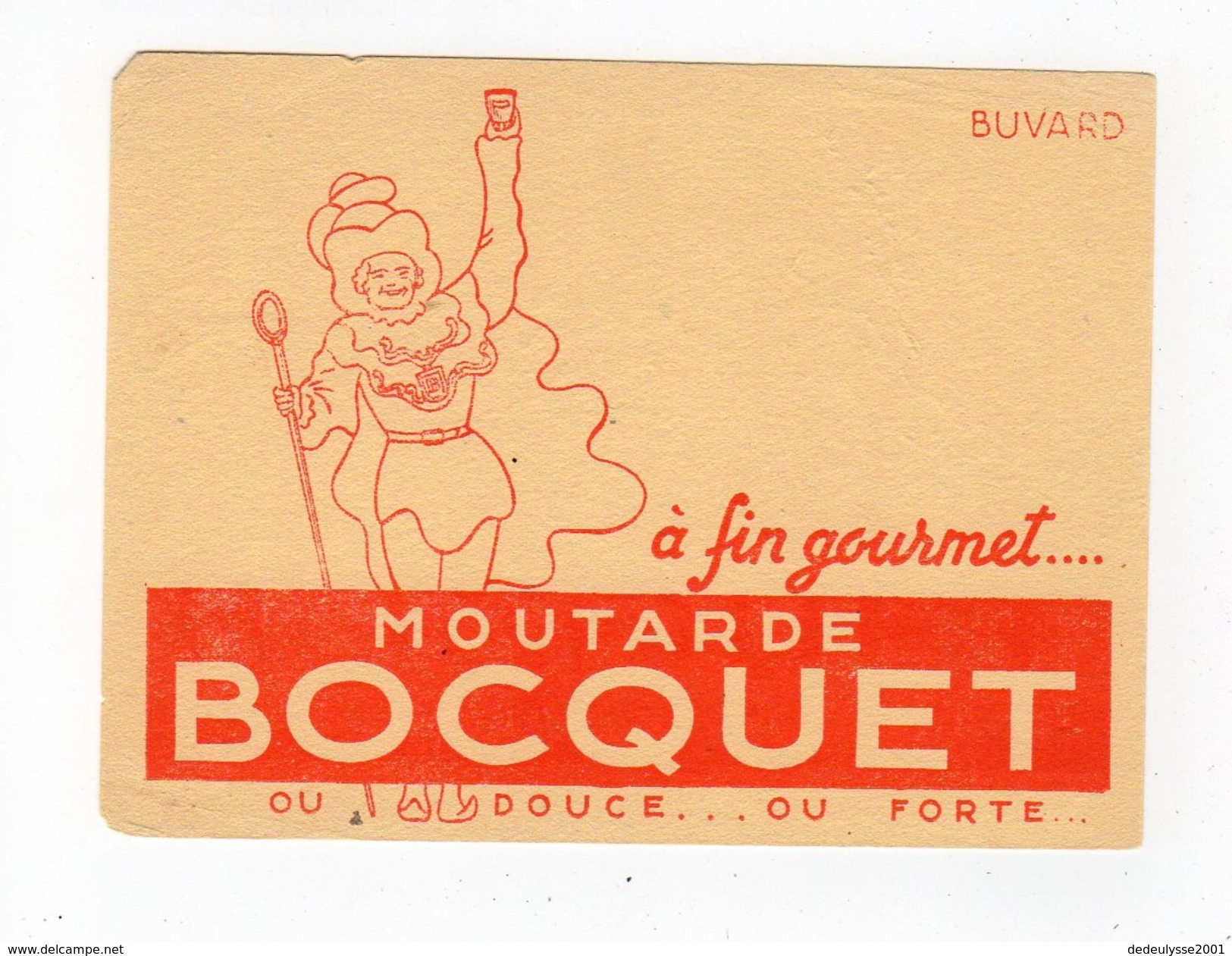Aot17     78827     Buvard   Moutarde Bocquet - Moutardes