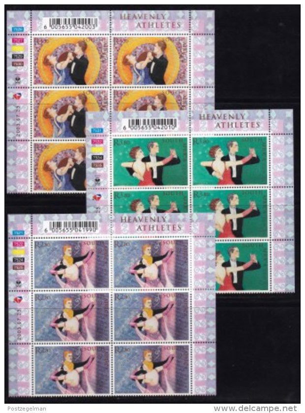 RSA, 2003, Mint Never Hinged Stamp(s), Ballroom Dancing In Controlblocks,  Sa1551-1555, X710 - Ongebruikt