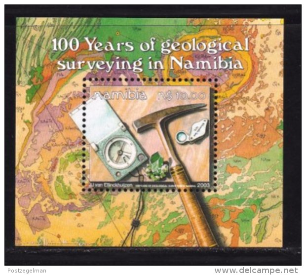 NAMIBIA, 2003, Mint Never Hinged Block Of Stamp(s), Geological Surveying,  Ms 435, #6935 - Namibië (1990- ...)