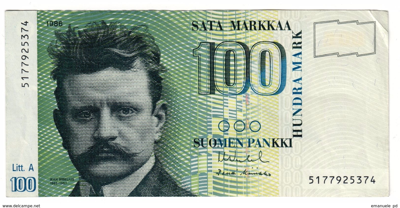 Finland 100 Marka 1986 Litt.A - Finland