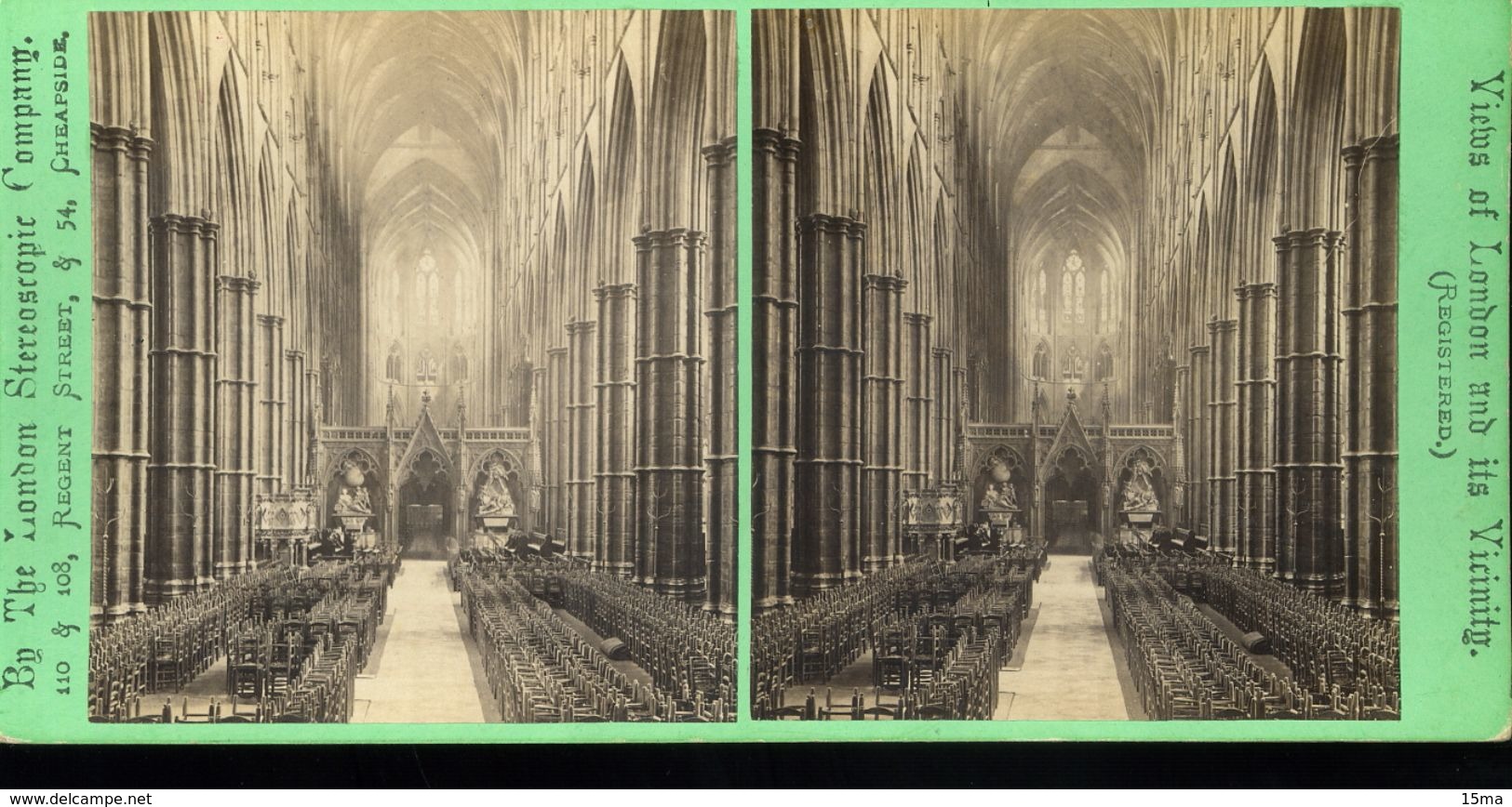 Westminster Abbey The Nave Views Of London And Its Vicinity London Stereoscopic Company Photographie Stéréoscopique Phot - Stereoscopio