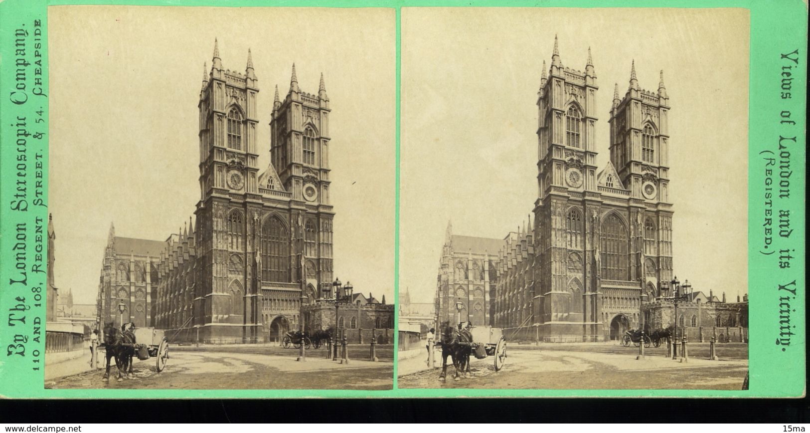 Westminster Abbey West Towers Views Of London And Its Vicinity London Stereoscopic Company Photographie Stéréoscopique P - Photos Stéréoscopiques