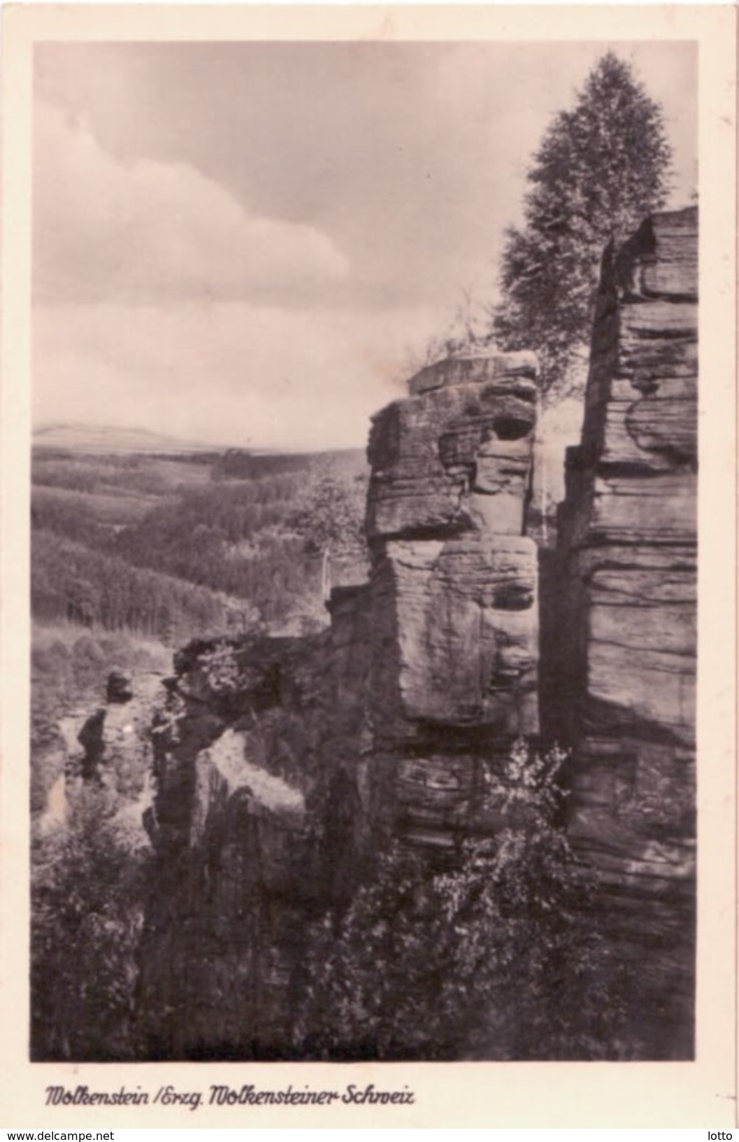 Wolkenstein, Erzgebirge, Wolkensteiner Schweiz, 1955 Gelaufen - Altri & Non Classificati